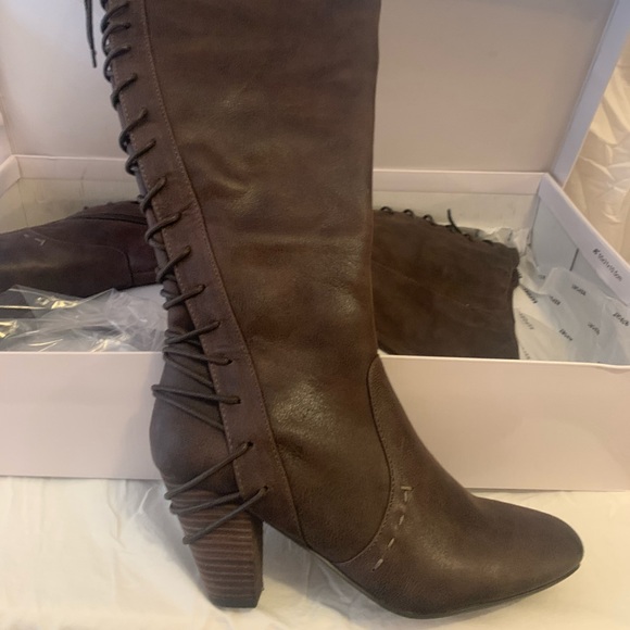 Report Brown Knee High Boots - Picture 4 of 8